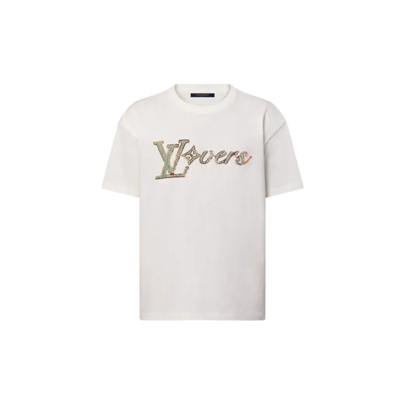 LOUIS VUITTON 1AGHXT Embroidered Short Sleeved T Shirt-2