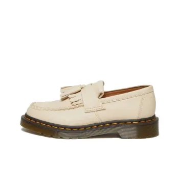 Dr.Martens Adrian Virginia Leather Tassel Loafers 'Parchment Beige' Women's
