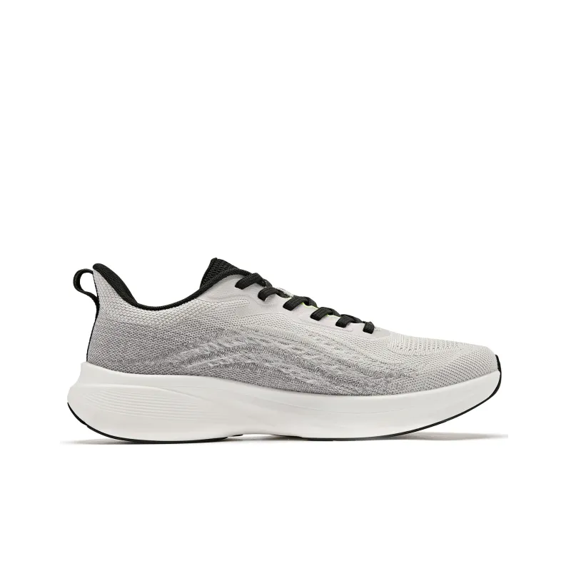 QIAODAN Sigh 5.0 Cushioned Slip Resistant Low Top Running Shoes Men's Gray-1
