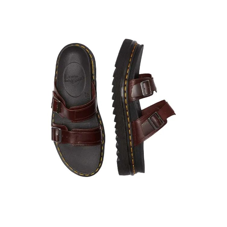 Dr.Martens Myles Brando Leather Sandals Brown-2