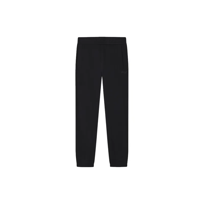FILA x PENGPIDUZHONGXIN LIANMINGKUAN Knitted Sports Pants Men's Jet Black-0