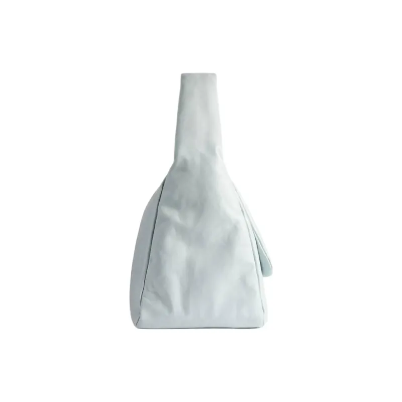 Balenciaga Soft Calfskin Handbag, Shoulder Bag Large Size Women's Light Blue-2