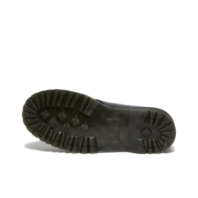 Dr.Martens 1461 Distressed Patent Leather Platform Shoes 'Black' Women's-5