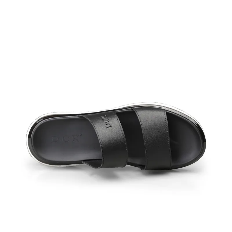 DCK Foam Sole Rubber Sole Cut-Out Slip-Resistant Abrasion-Resistant Slide Slippers Men's-4