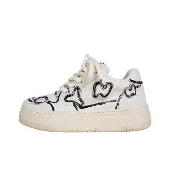 OYNN Young Baby Series Skateboard Shoes Women's Low Top Black