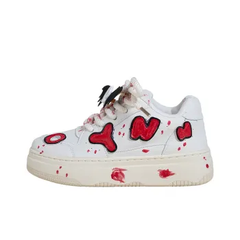 OYNN Young Baby Series Skateboard Shoes Women's Low Top Red