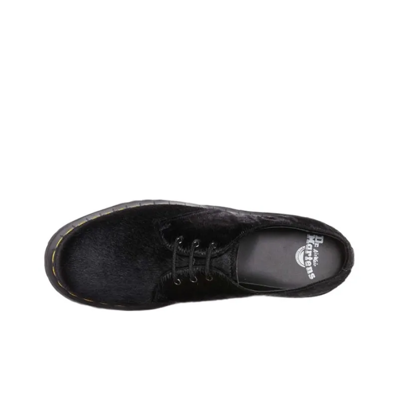 Dr.Martens 1461 Hair On Platform Shoes 'Black Hair On'-2