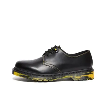 Dr.Martens 1461 Marbled Sole Leather Oxford Shoes 'Black Yellow'