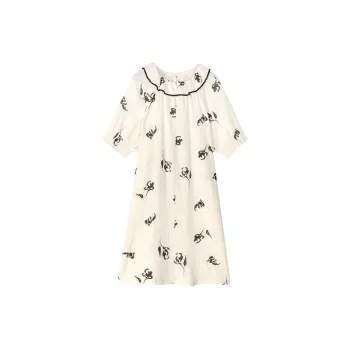XUANZHITING Nightgown Women's Light Apricot