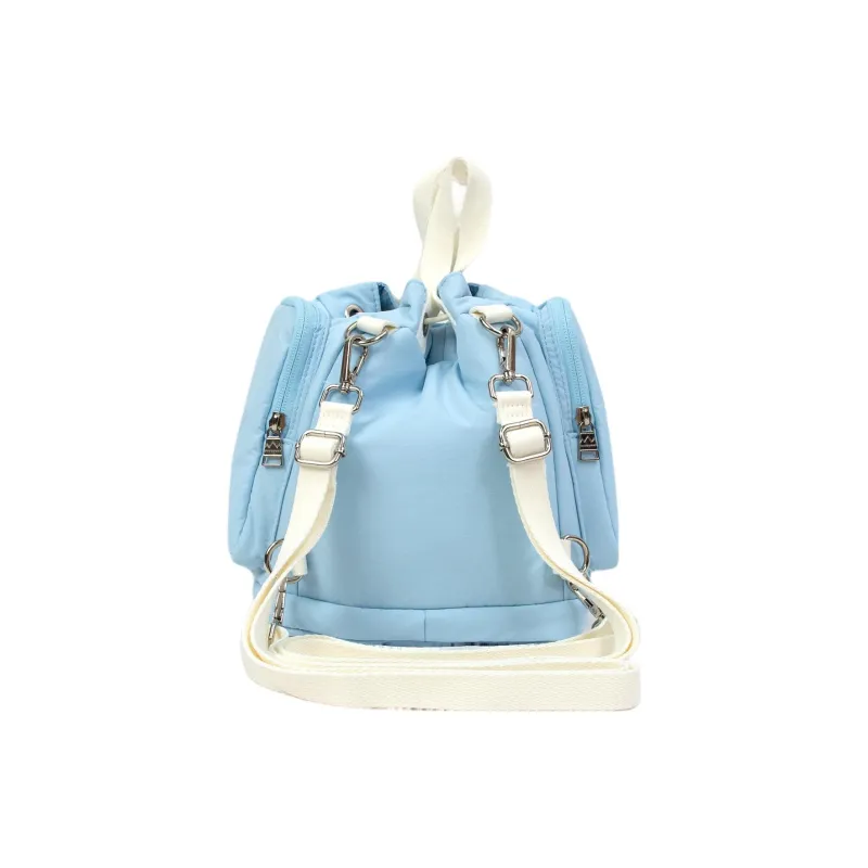 Doughnut Nylon Backpack Unisex Clear Blue-2