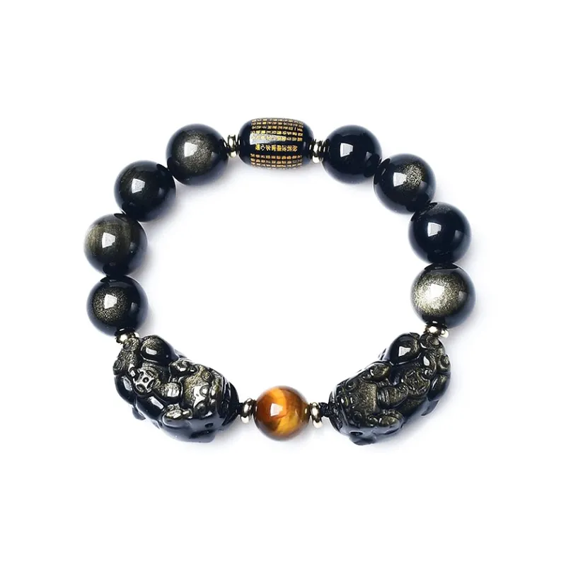 ASTAR HADES Obsidian Jade Bracelets Men's-0