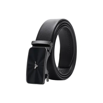 SEPTWOLVES Automatic Buckle Elastic Pants Belt Leather Belts Men's Width: 3.5cm