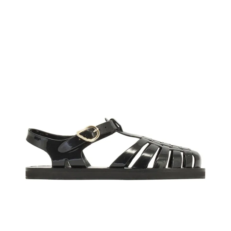 ANCIENT GREEK SANDALS Homeria Roman Sandals Women's Black-1