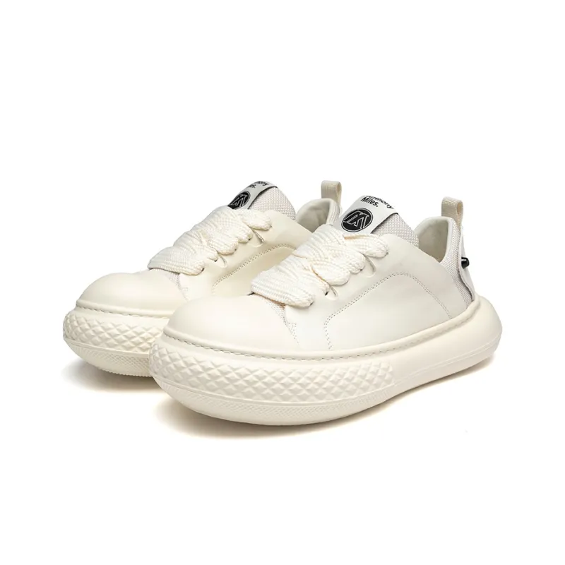 Anthony Miles Low Top Skateboard Shoes Men's Ecru-1