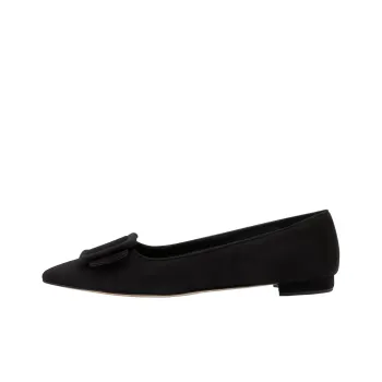 MANOLO BLAHNIK Casual Single Shoes 1cm Women's Black