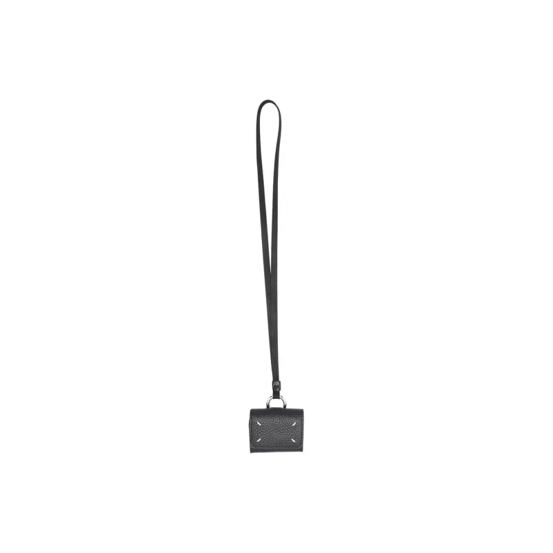 Maison Margiela Calfskin Earphone Case Unisex Black-1