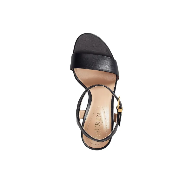LAUREN RALPH LAUREN Gwen One Strap Sandals 9cm Women's Black-4