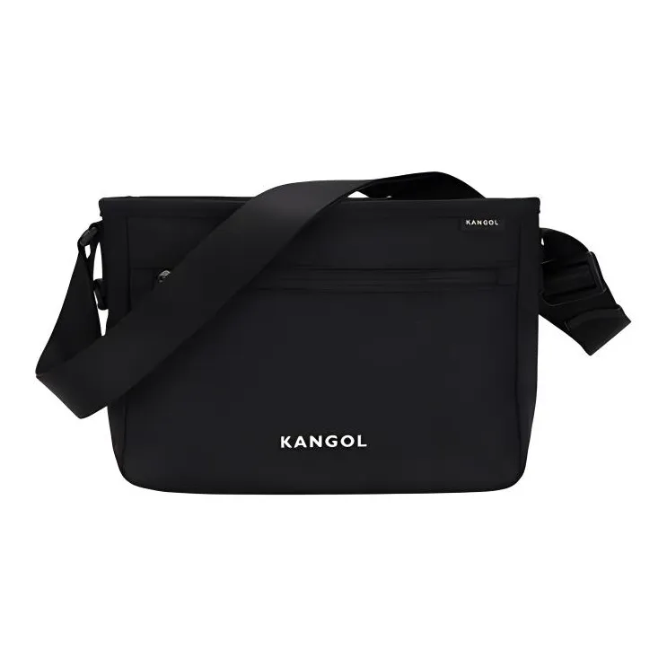 KANGOL Nylon Crossbody Bag, Shoulder Bag Unisex Black-2