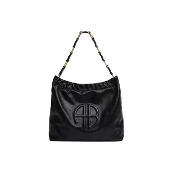 Anine Bing Kate Logo Embossed Shoulder Bag