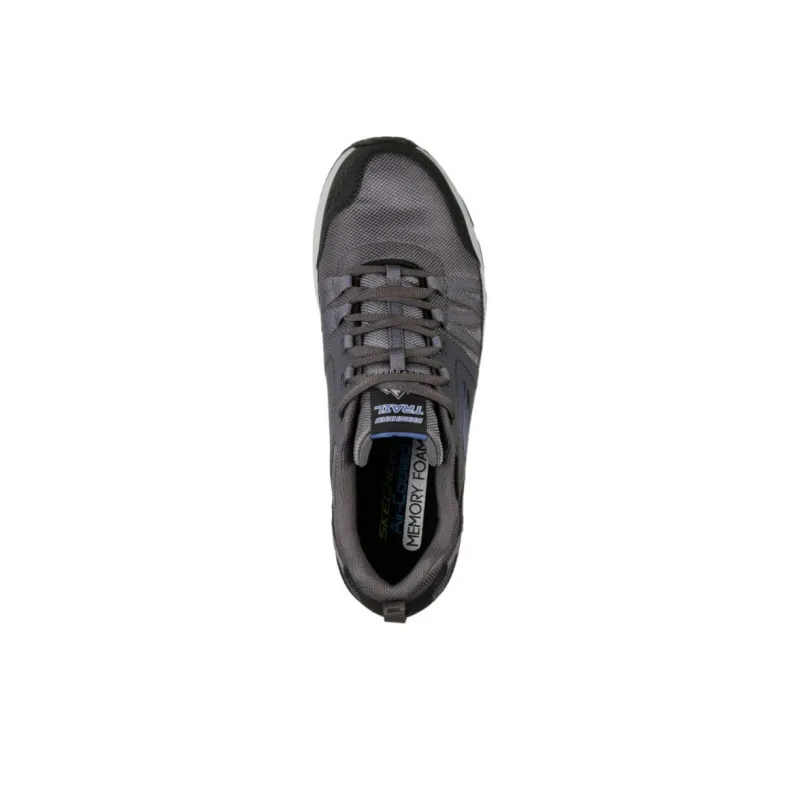 Skechers Escape Plan Anti Slip Wear Resistant Low Top Hiking Shoes Men's Blue Gray-2