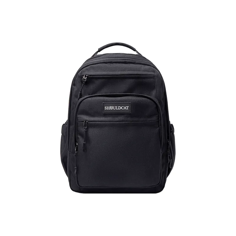Shouldcat Backpack Polyester Regular Unisex Black/Gray/Gray & Pink/Khaki/Ecru/Purple-0