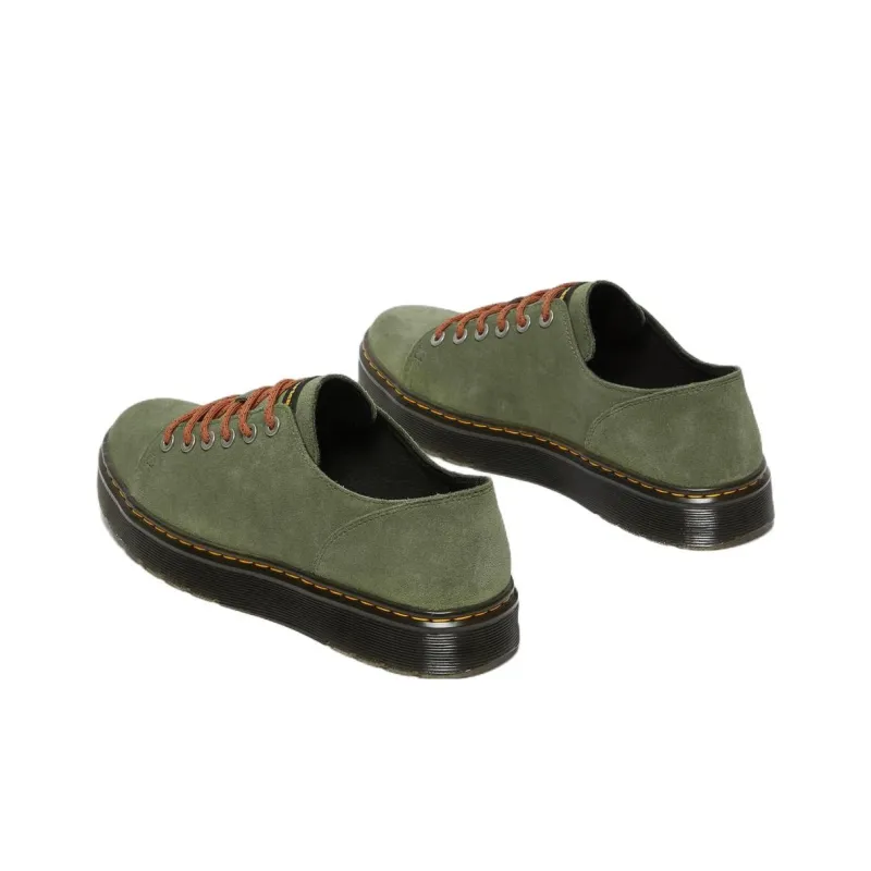 Dr.Martens Dante Suede Leather Shoes 'Khaki Green'-3