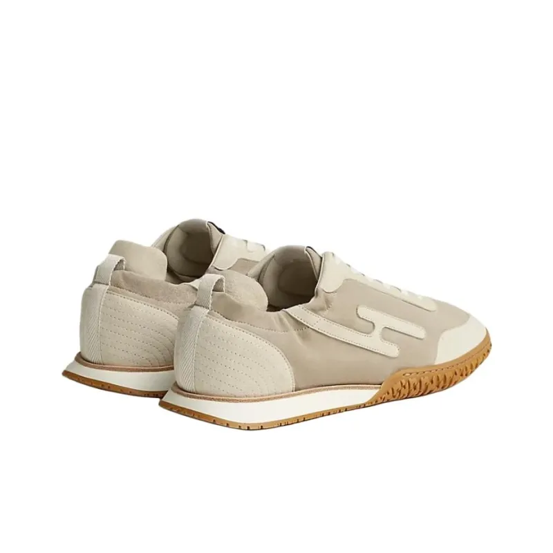 HERMES Jet Casual Shoes Men's Beige-4