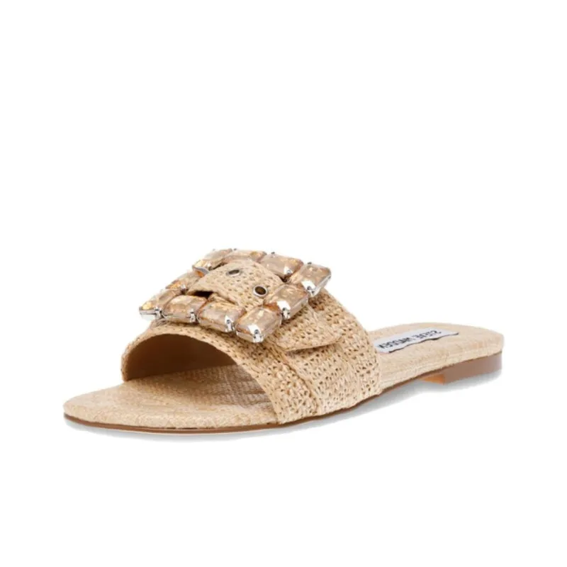 STEVE MADDEN Slide Slippers Women's Natural-2