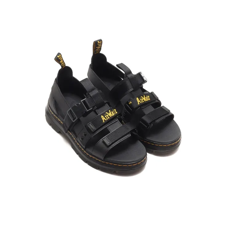 Dr.Martens Tract Pearson Wear Resistant Cozy Webbing Sports Unisex Black Sandals-2