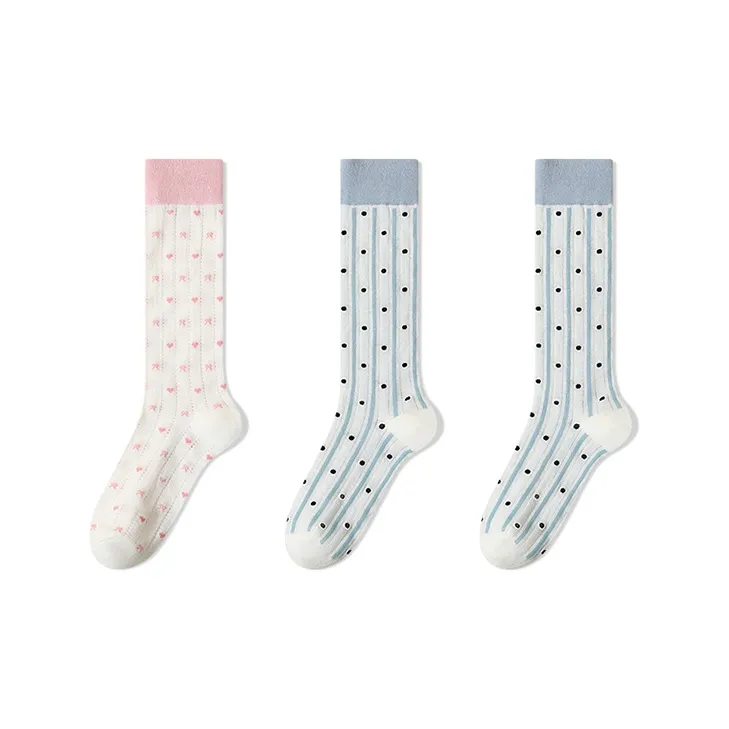 Moremoli Knee High Socks Women's 3 Pack-9