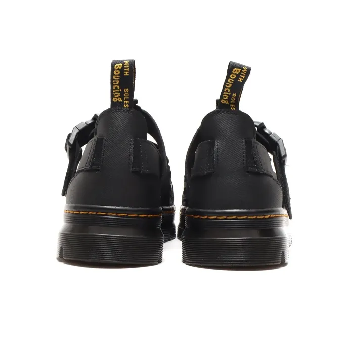 Dr.Martens Tract Pearson Wear Resistant Cozy Webbing Sports Unisex Black Sandals-4