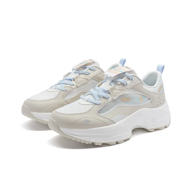 XTEP Moonstar 2.0 Lightweight Coverage Low-Top Casual Shoes Women's Milk Tea White-4