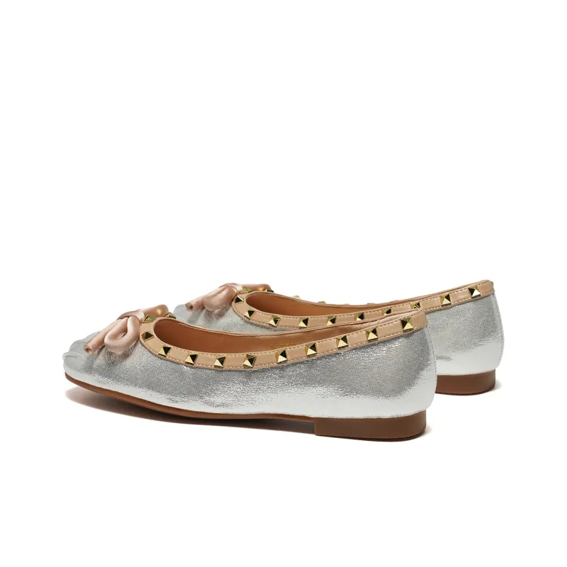 ST&SAT Women's Casual Shoes Pink Apricot Silver-12