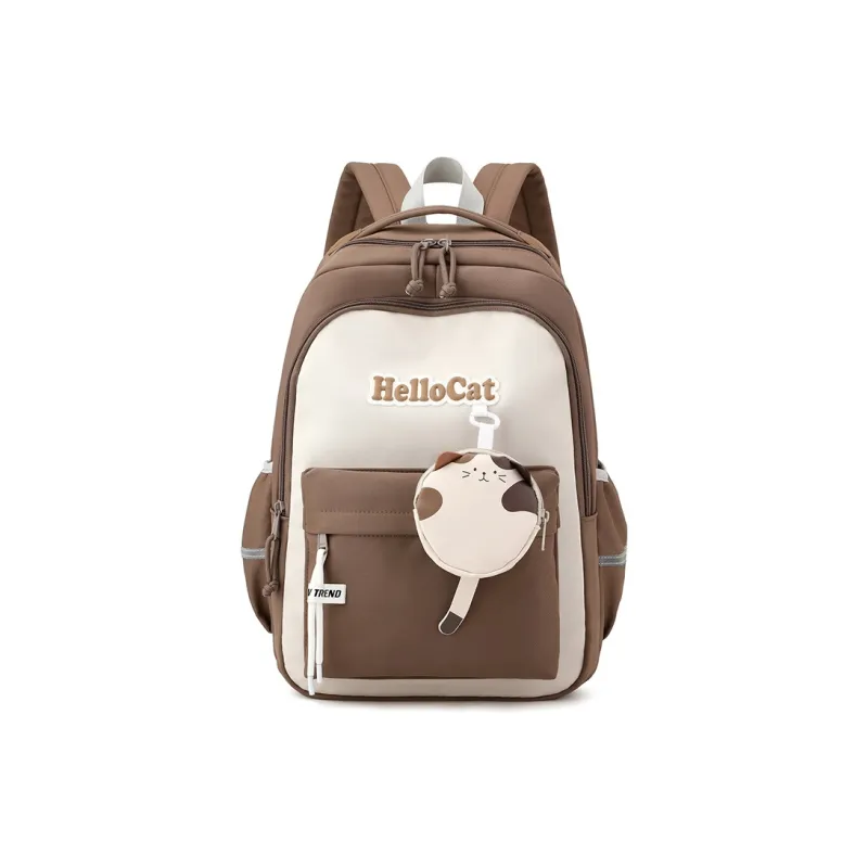 Natural Fish Nylon Backpack Unisex-4