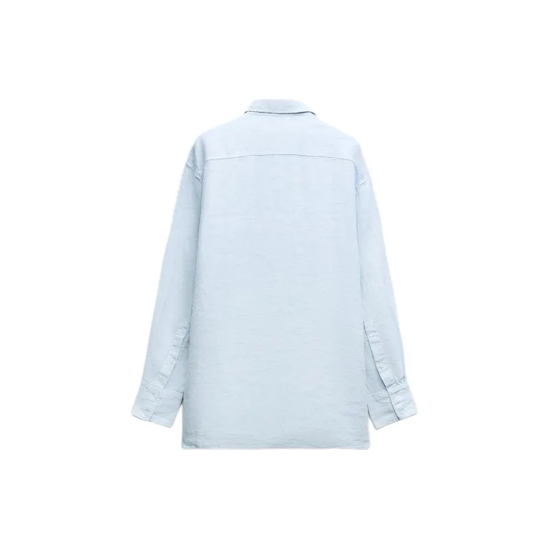 ZARA Shirts Women's Sky Blue-1