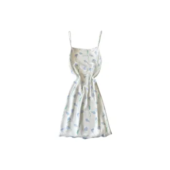 Flowers In Water Nightgown Women's Purple Floral