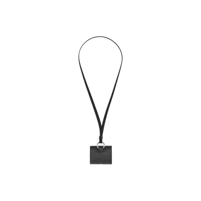 Maison Margiela Calfskin Earphone Case Unisex Black-2