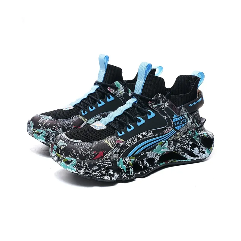 MABEL&CO Cushioning Rebound Height Increasing Wear-Resistant Lightweight Slip-Resistant Low-Top Running Shoes Unisex-8