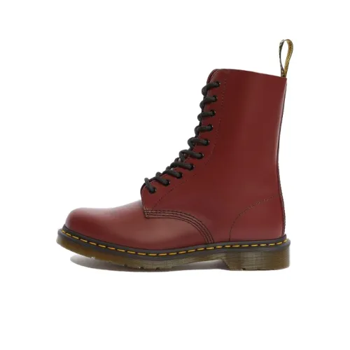 Dr. Martens 1490 Mid Calf Boot Cherry Red