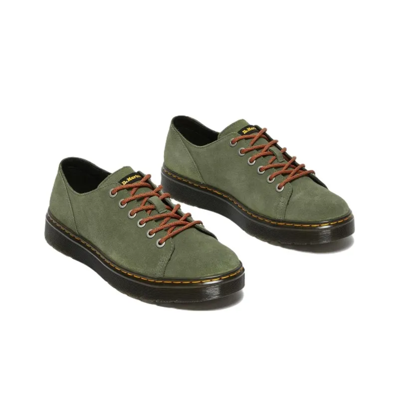 Dr.Martens Dante Suede Leather Shoes 'Khaki Green'-2