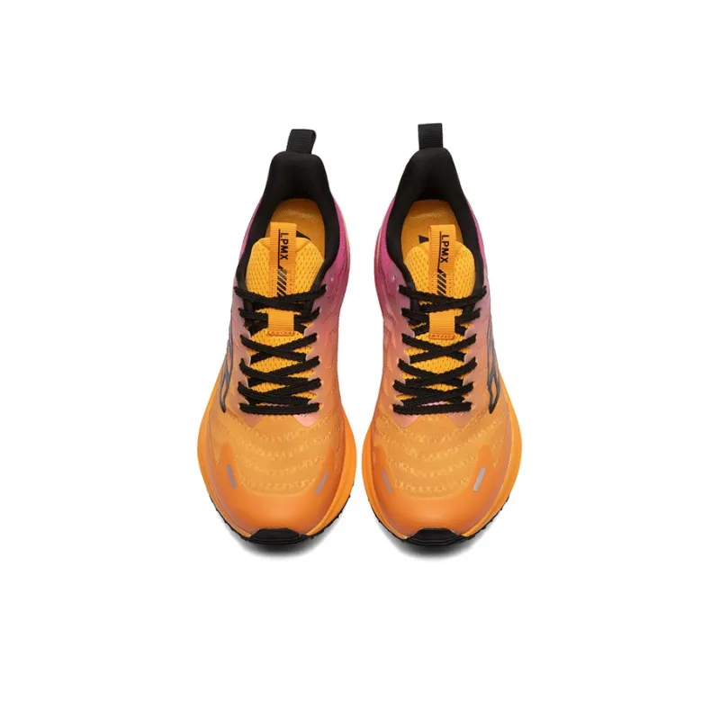 LPMX Cushioning Breathable Support Lightweight Rebound Low Top Running Shoes Unisex Orange Rose Red-3