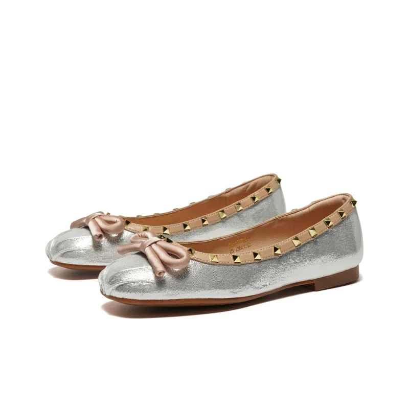 ST&SAT Women's Casual Shoes Pink Apricot Silver-11