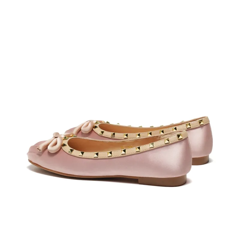 ST&SAT Women's Casual Shoes Pink Apricot Silver-3