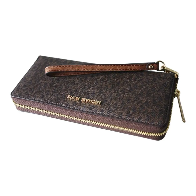 MICHAEL KORS Jet Set Coated Canvas Wallet Tubas Men's Brown-2