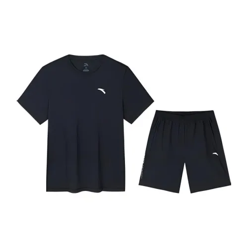 ANTA Variety Training Collection Casual Sportswear Men Set Basic Black