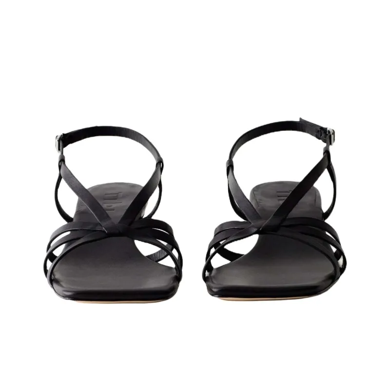 TIBI Brooks Strap Sandals 3.8cm Women's Black-3