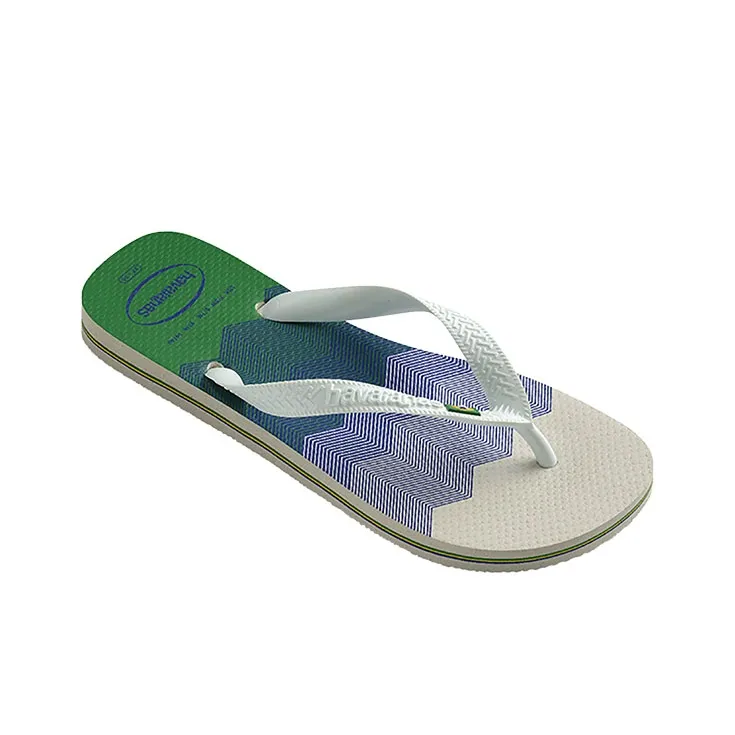 Havaianas Rubber Sole Abrasion Resistant Slip Resistant Quick Drying Flip Flops Unisex Emerald Green-2