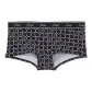 1 Pack (Pure Black Script Heart P Print/Black All over Print)