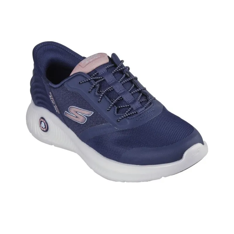 Skechers Slip Ins Slip Resistant And Abrasion Resistant Support Low Top Casual Shoes Women's Blue Pink-2