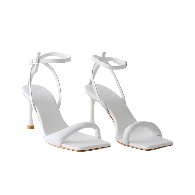 TIBI Hugh Strap Sandals 7.5cm Women's White-2
